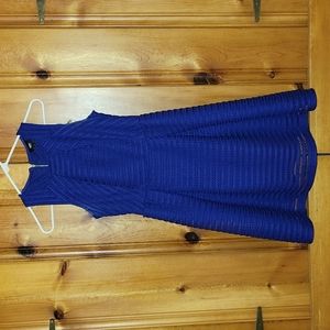 Blue cocktail dress